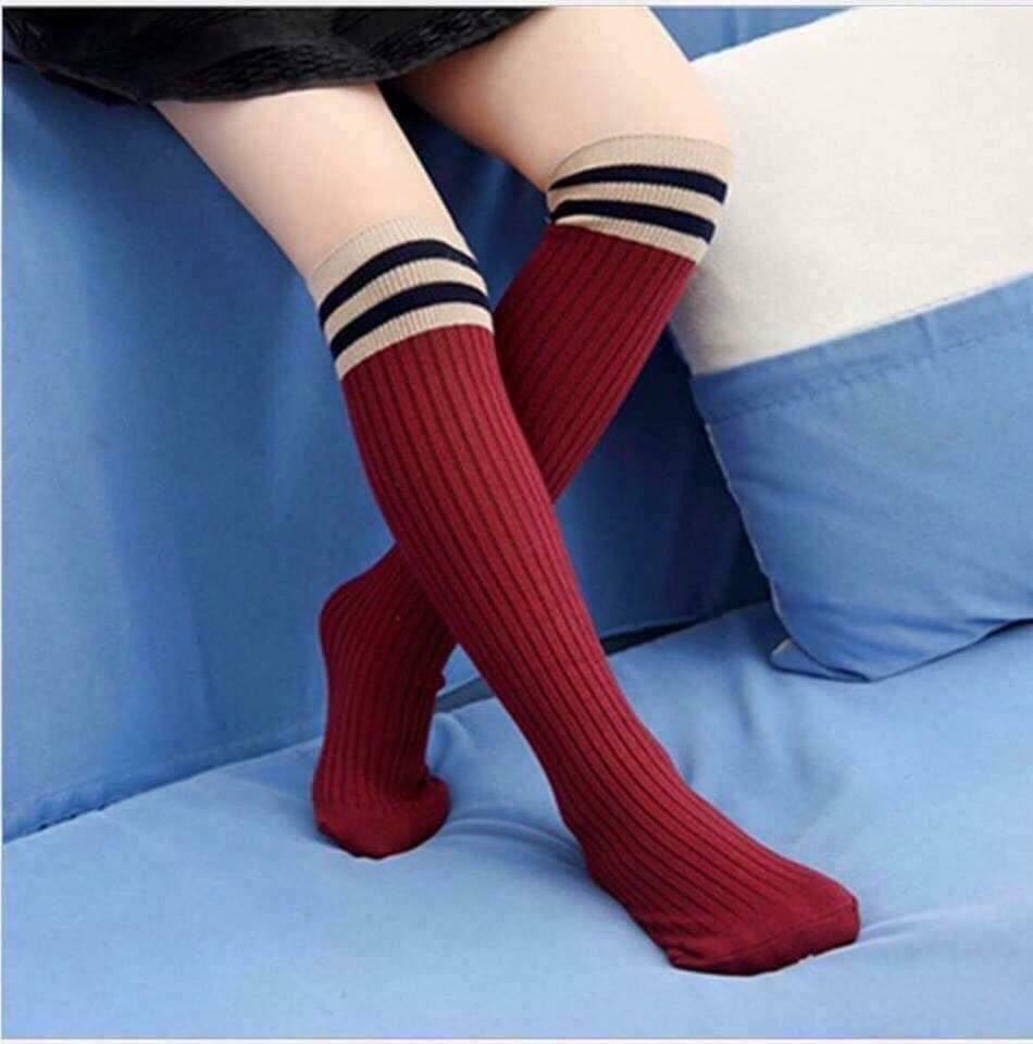 Combo 5 đôi tất gối dài cho bé gái