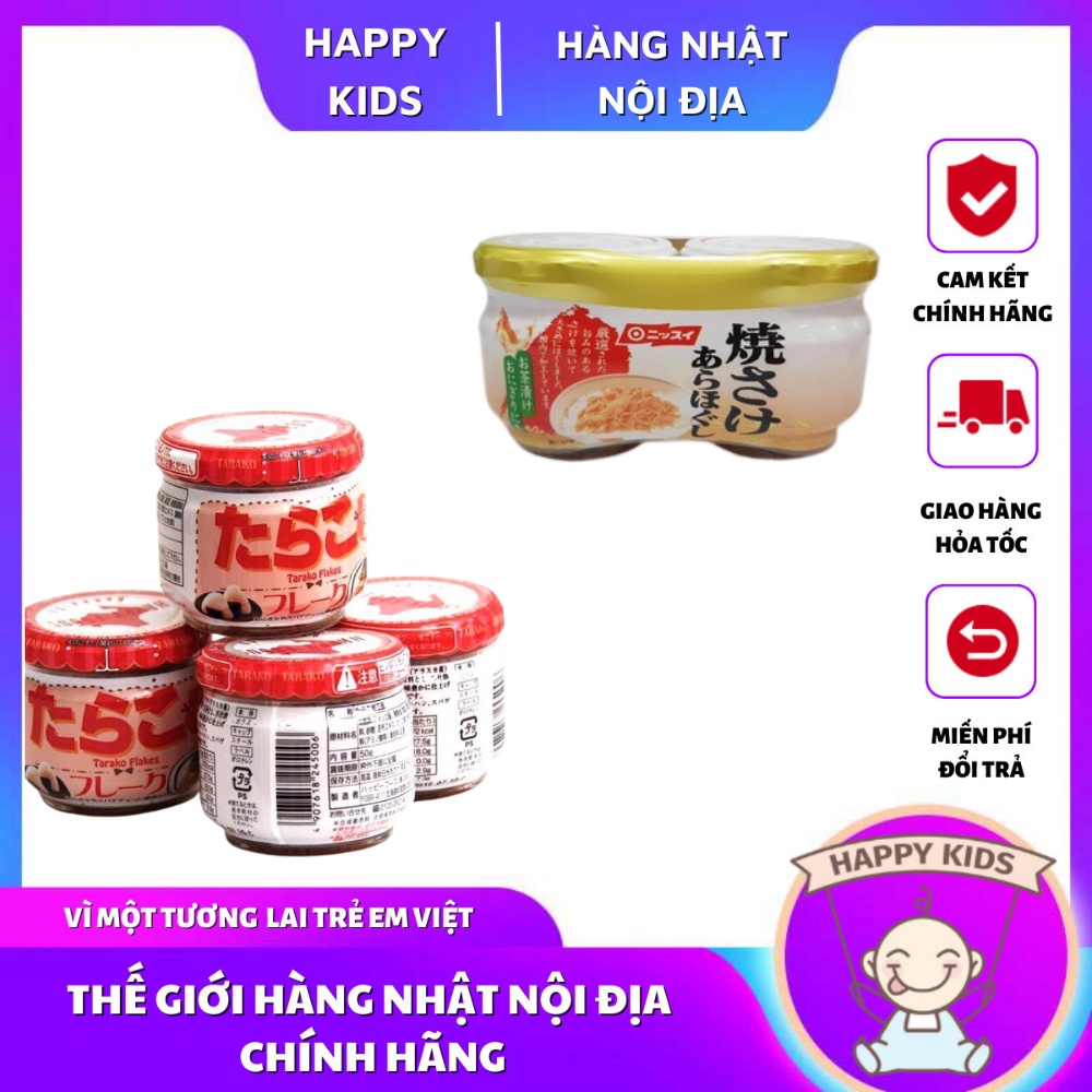 Ruốc cá hồi ăn liền, trứng cá tuyết nhật ăn dặm