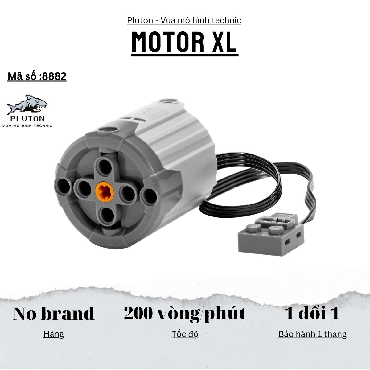 Motor đồ chơi cỡ xl 8882 tương thích 9686-technic-education