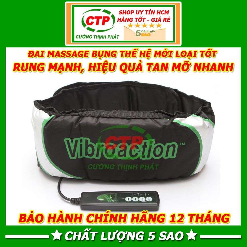 Đai massage bụng giảm mỡ máy mát xa bụng vibroaction loại xịn ADAPTER NGUỒN