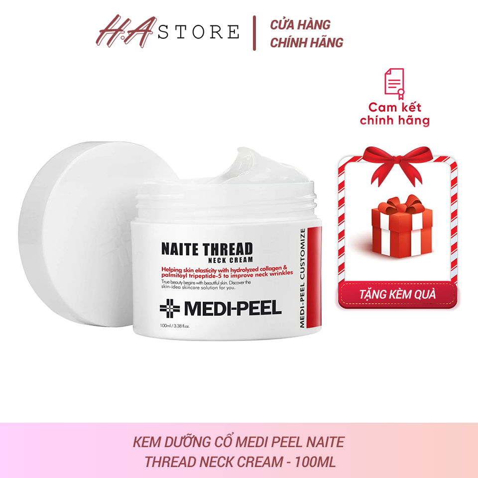 Kem dưỡng cổ medi peel naite thread neck cream 100ml