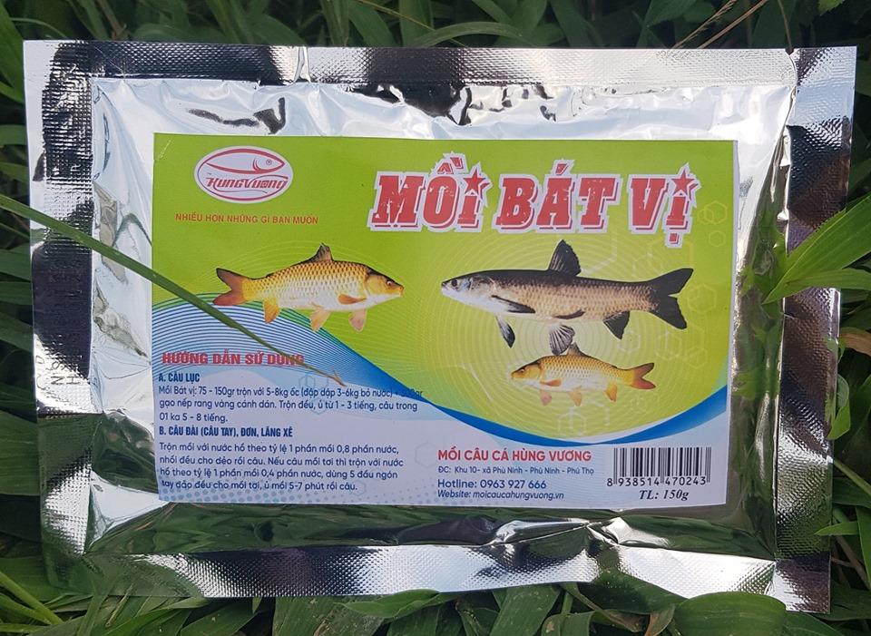 Mồi bát vị - Bột đen bát vị - chuyên câu cá chép, trắm cỏ, trắm đen hiệu quả