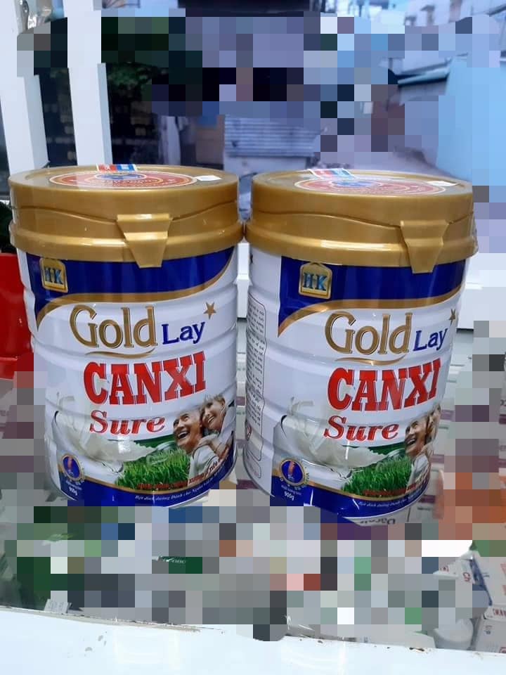 Combo 2 lon Sữa bột canxi goldlay dành cho người già 900g