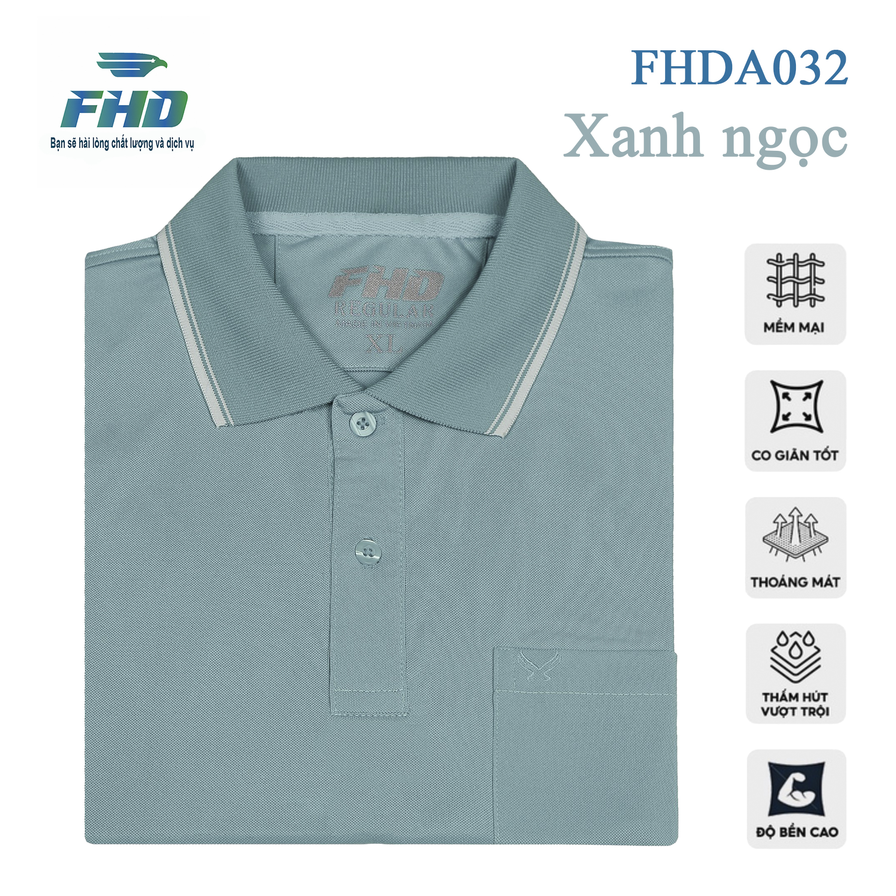 Men's Polo T-Shirt with Absorbent Pockets, Cool, Various Colors, Stretch Fabric, Available in Sizes for People Weighing 90kg with Big Belly Fhda032_2 - 3