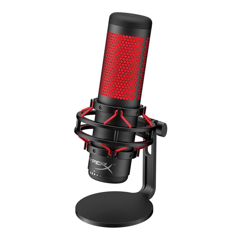 [Trả góp 0%]Microphone Kingston HyperX Quadcast Gaming Black Red (HX-MICQC-BK)
