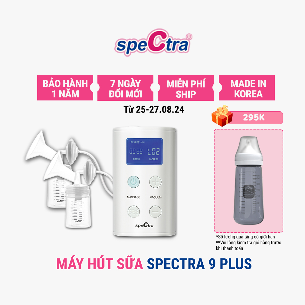 Máy Hút Sữa Điện Đôi Spectra 9 Plus (Bảo Hành 1 Năm)
