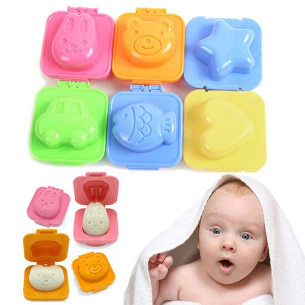 Bộ 6 khuôn ép cơm ép bánh Bento /Set 6 khuôn cơm Bento, tô điểm cho bữa ăn của bé
