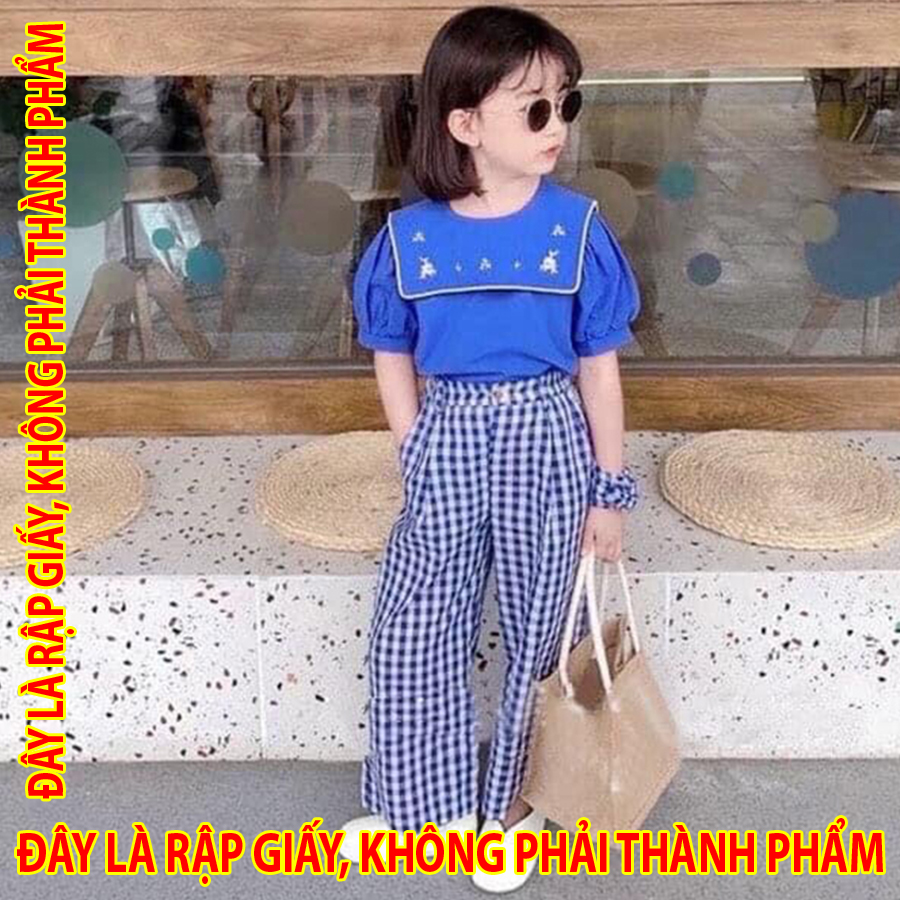 Rập giấy 30116 - sơmi cổ vuông + quần suông - s