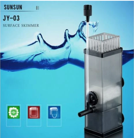 Lọc váng SunSun JY-02 JY-03 hút váng mặt nước bể cá hồ thủy sinh chính hãng