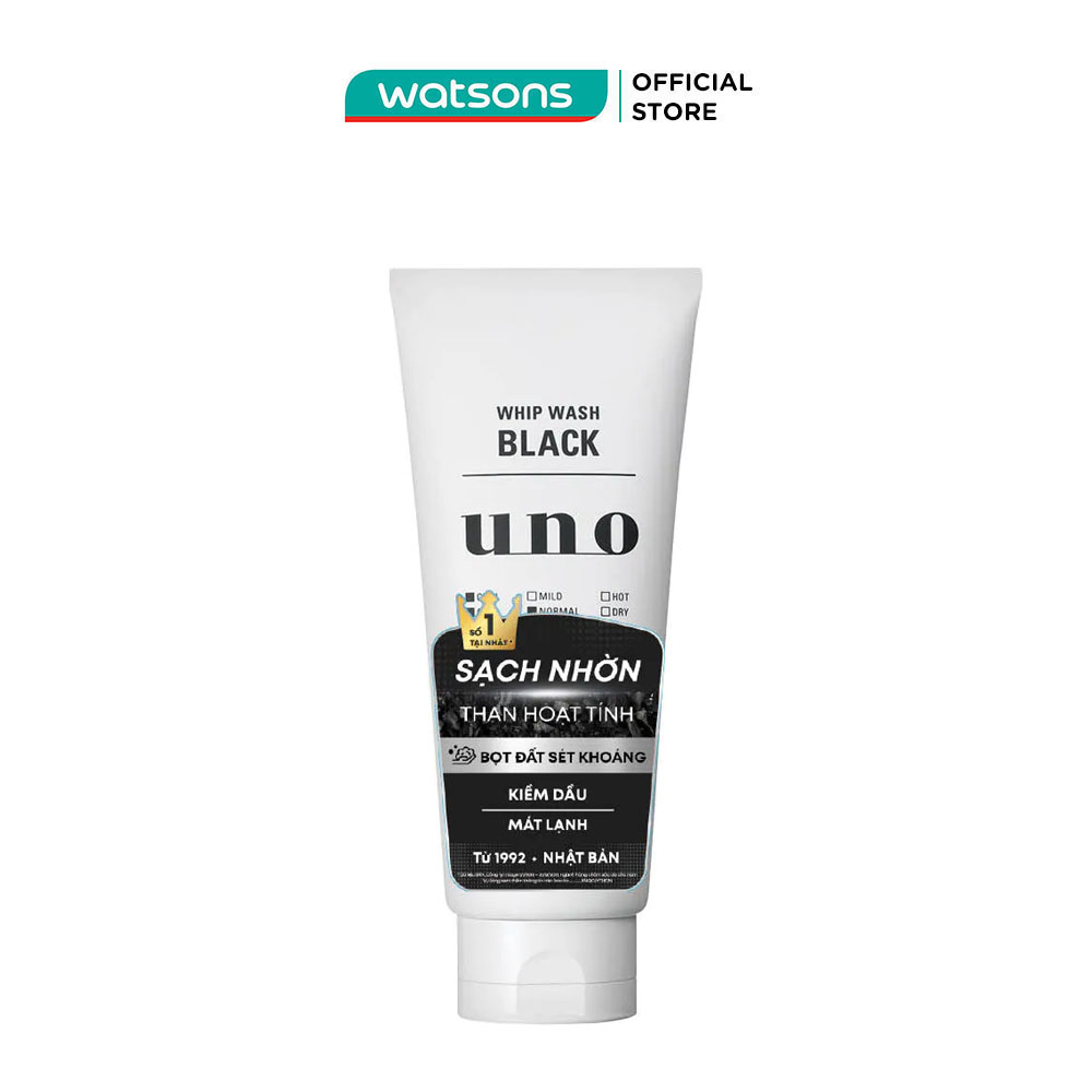 Sữa Rửa Mặt UNO Tạo Bọt Sạch Nhờn 130g