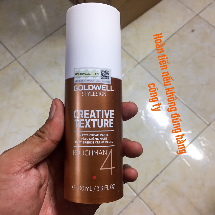 Sáp kem tạo kiểu tóc nam không bóng STYLESIGN CREATIVE TEXTURE ROUGHMAN GOLDWELL 100ml