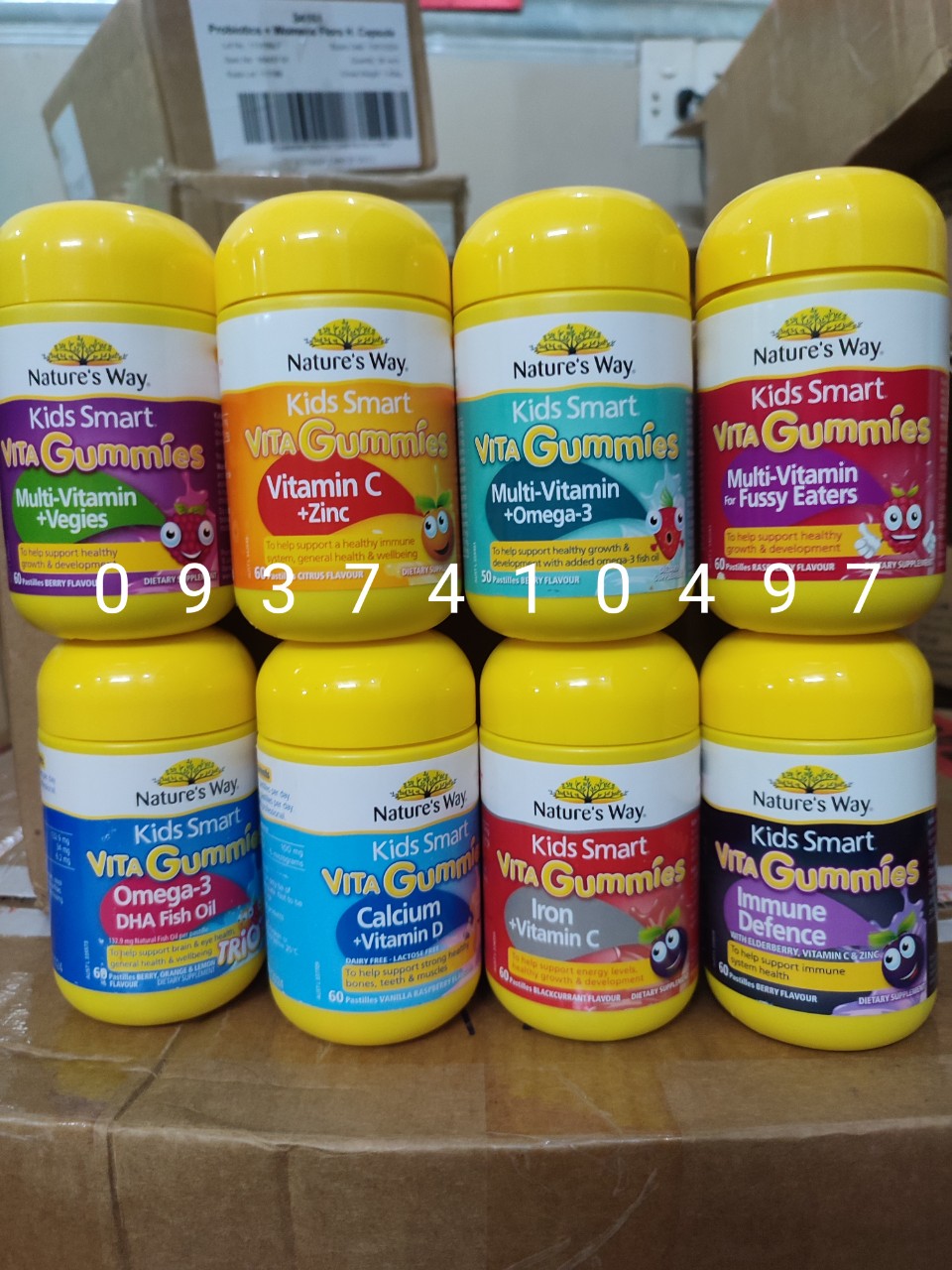Kẹo dẻo Nature’s Way Kids Smart Vita Gummies 4 Vị 60 viên