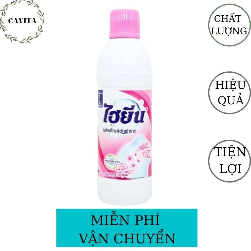 [FREESHIP] Nước Tẩy Quần Áo Trắng Và Màu Hygiene Thái Lan CAVITA giúp quần áo trắng sáng, loại sạch vết bẩn, chất tẩy mạnh, hiệu quả, tiết kiệm thời gian (Màu Hồng) - 600ml