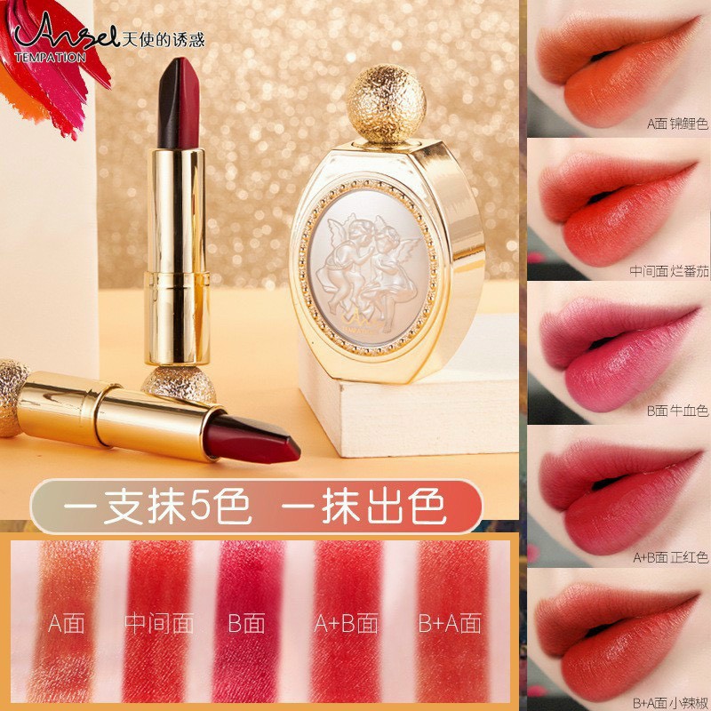 Son 5 màu Arsel + tặng kèm gương
