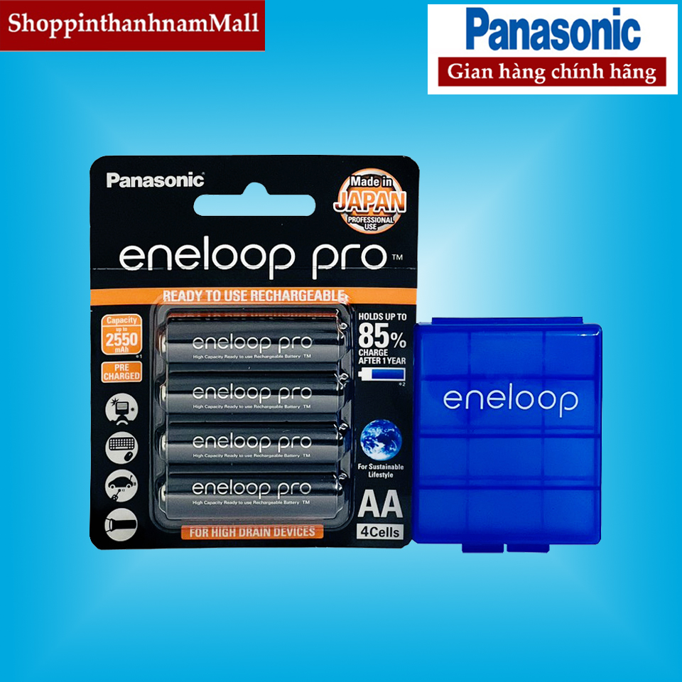 Pin Eneloop Pro 2550mAh Vỉ 4 Viên Chính Hãng Made In Japan