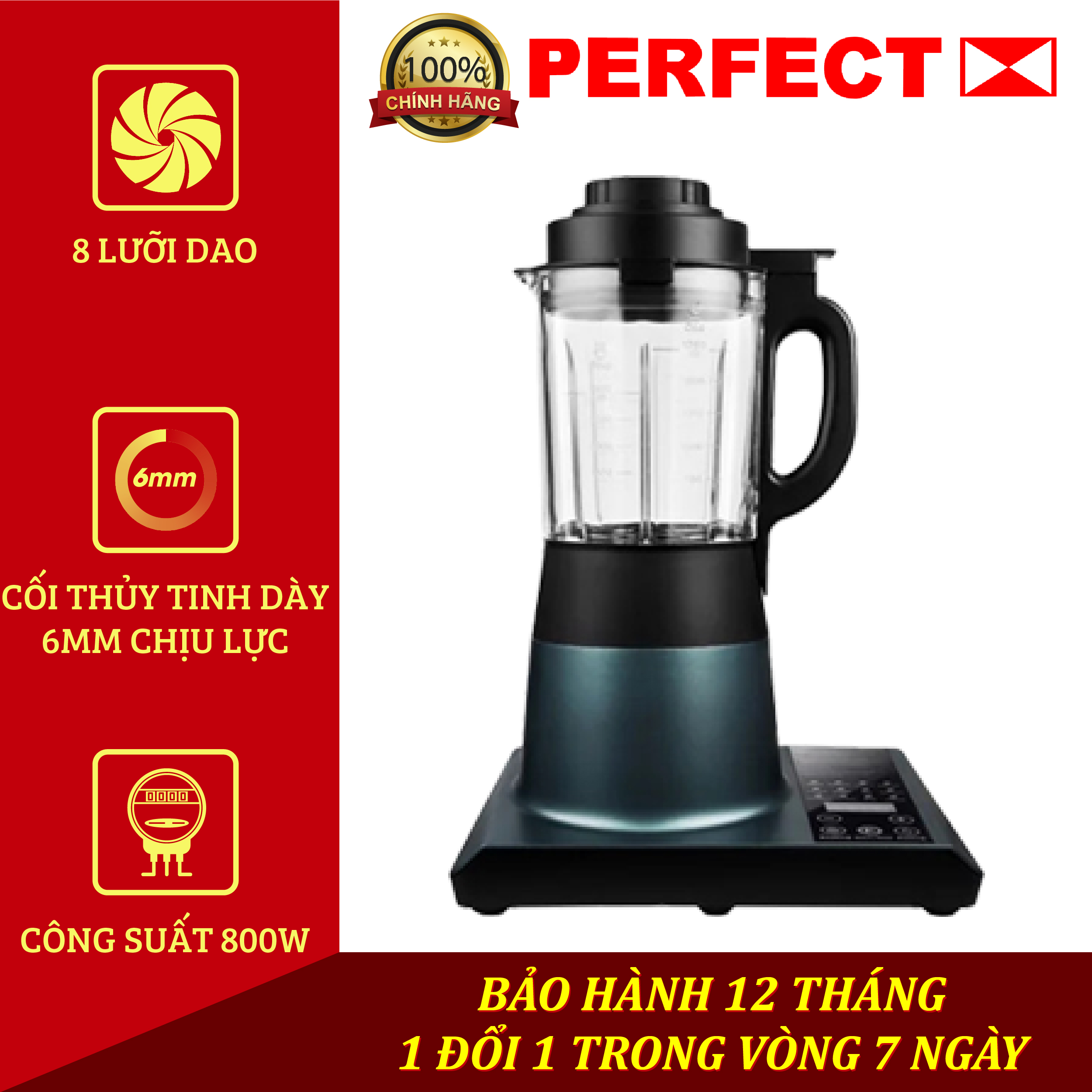 Máy xay sữa hạt perfect pf-sh39 800w