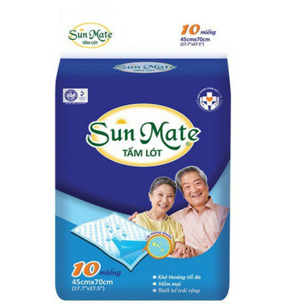 Tấm lót Sunmate 10 miếng cho người già