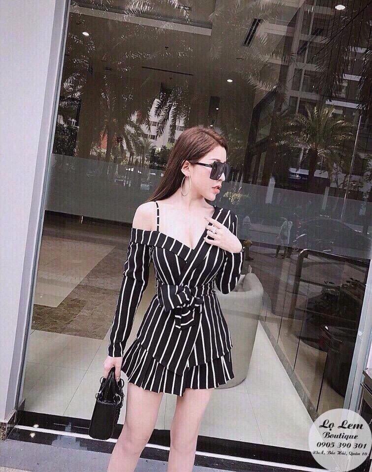 Jum lệch vai xếp ly hot 2021