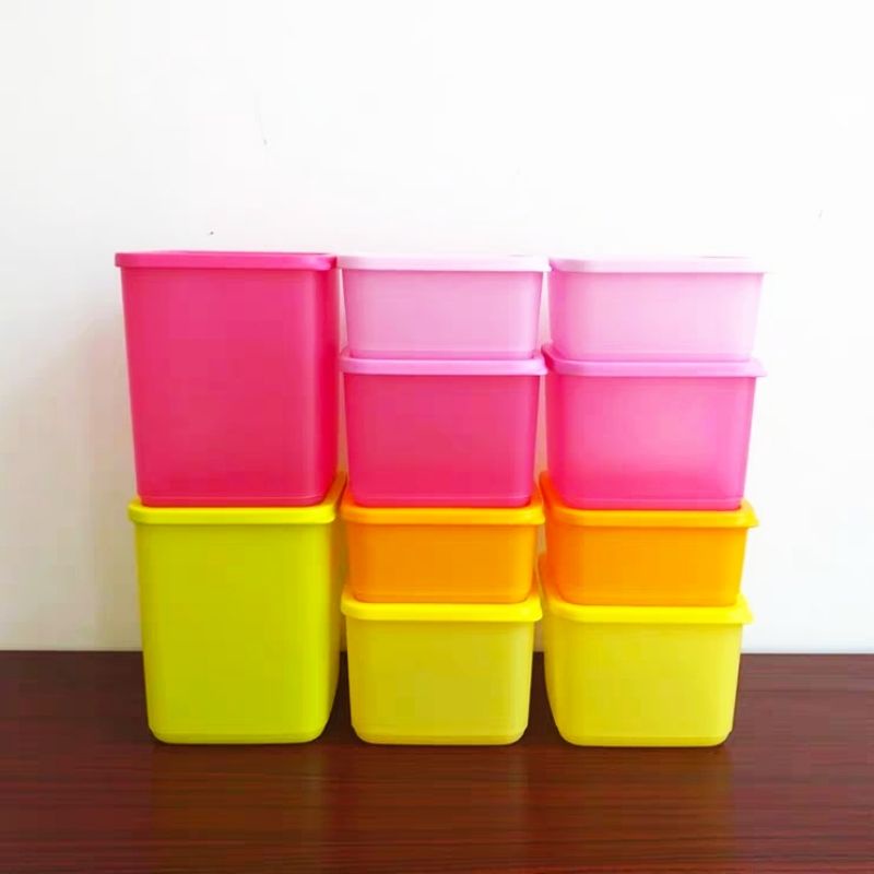 Set 5 hộp ngăn mát Tup ♥️ bộ trữ mát ♥️ tupperware
