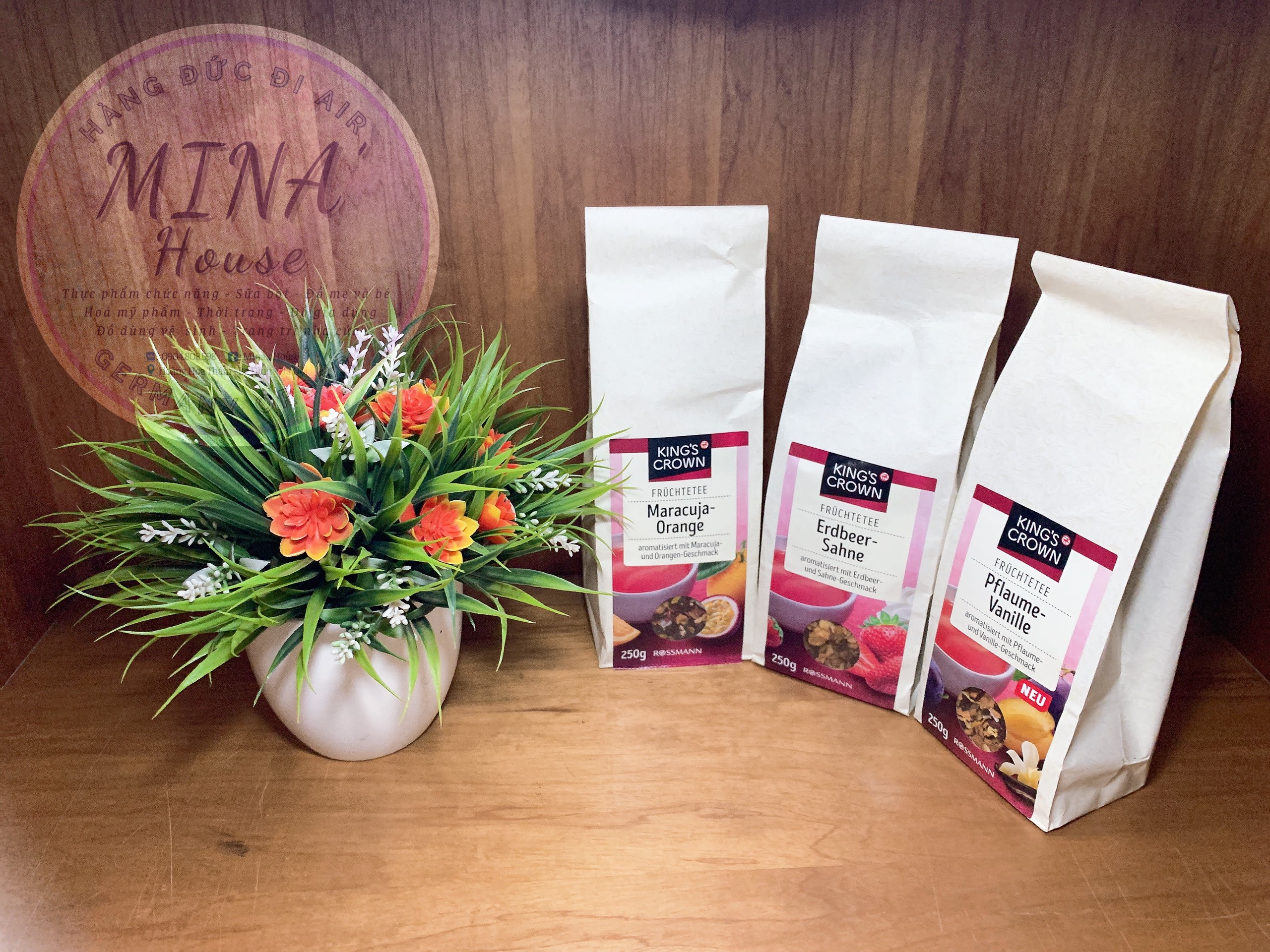 Trà hoa quả sấy King’s Crown 250g