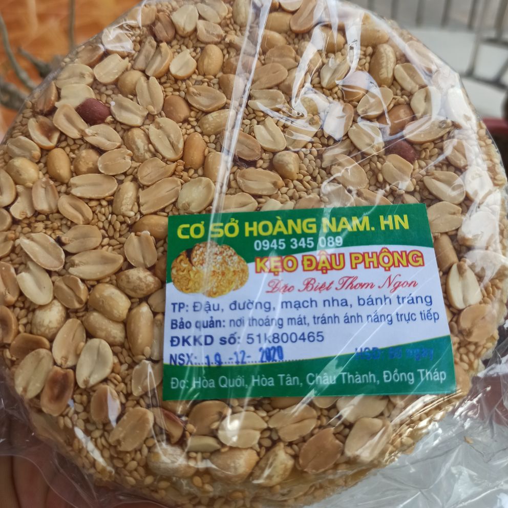 Kẹo đậu phộng combo 3 bịch 900g 12 cái