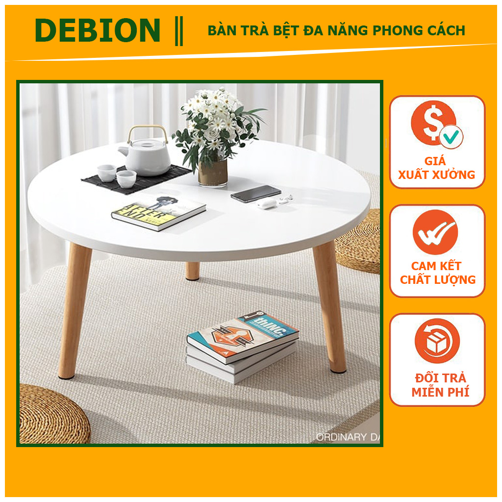[Freeship Max]_Bàn trà bệt debion đa năng phong cách Vintage trang trí cực chill DEBI74,Bàn trà bệt chất lượng gỗ MDF nhập khẩu cao cấp, Bàn trà bệt đa năng phong cách Bắc Âu hiện đại sang trọng - DEBION OFFICAL