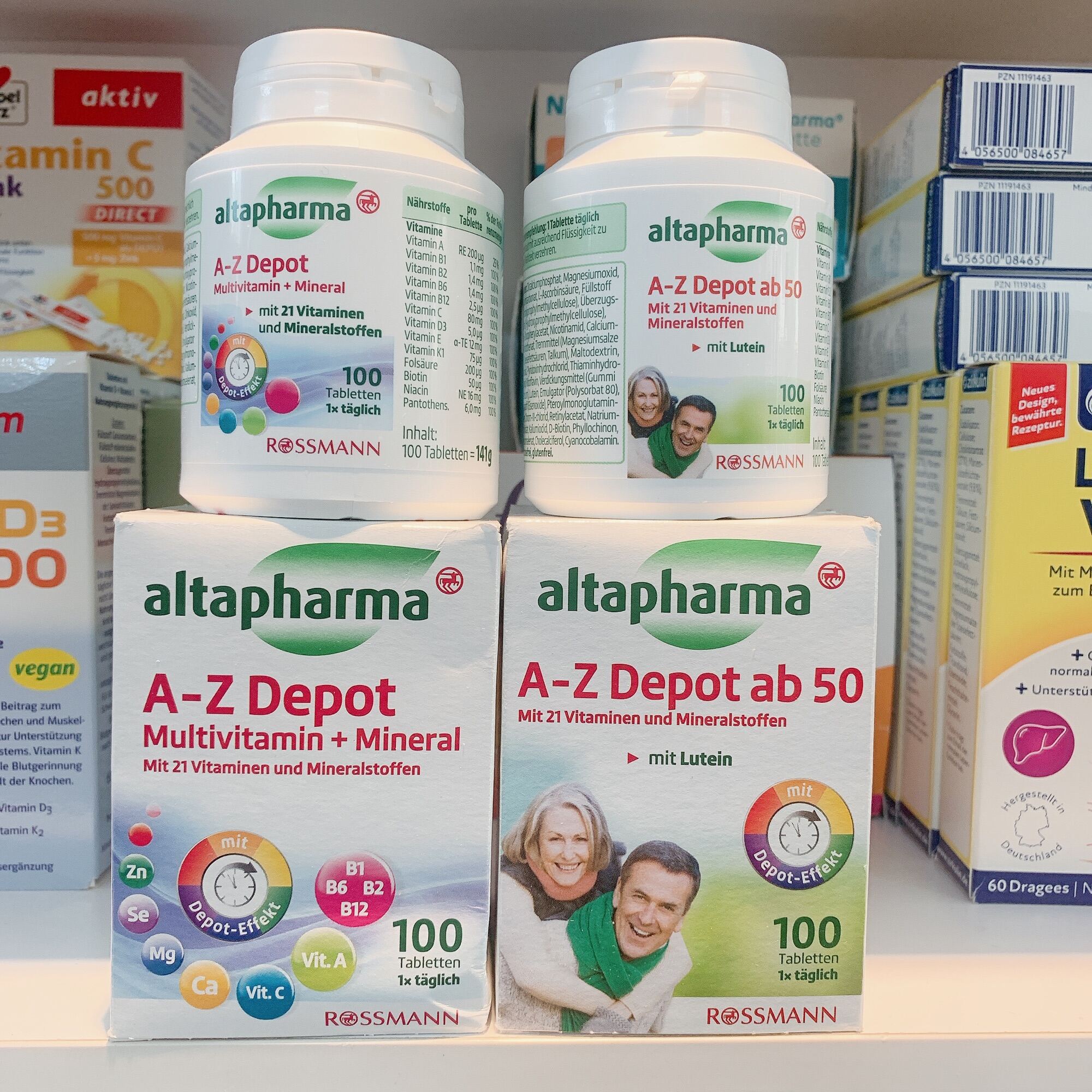 Viên uống vitamin tổng hợp A-Z Depot Altapharma cho người lớn