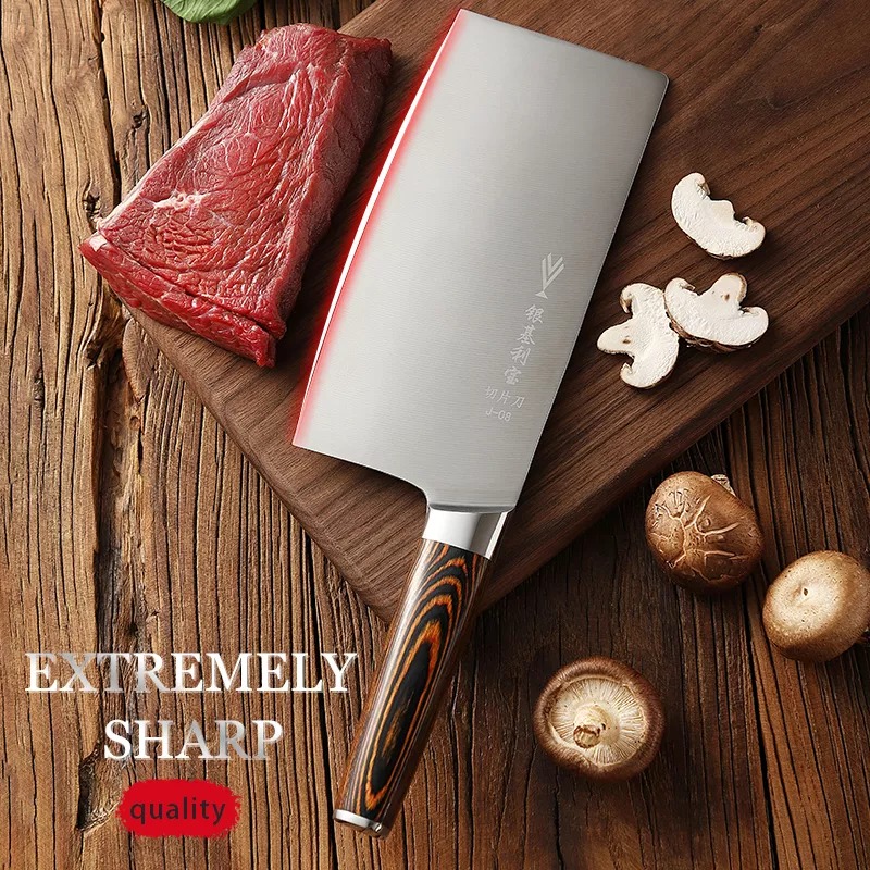 Dao chặt xương hàn quốc , dao chặt gà xương ống, sườn, giò heo , cán gỗ chốt inox chắc chắn hàng cao cấp siêu bền - bảo hành 12 tháng.