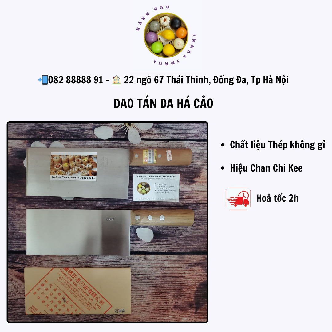 Dao tán da há cảo Hong Kong hiệu Chan Chi Kee