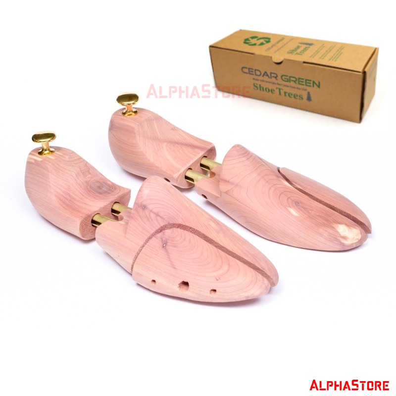 Shoe Tree - Cây Giữ Form Giày Gỗ Tuyết Tùng Hãng Cedar Green - Thơm Mùi Đặc Trưng, Hút Ẩm, Giữ Phom Dáng Giầy (Đủ Size)