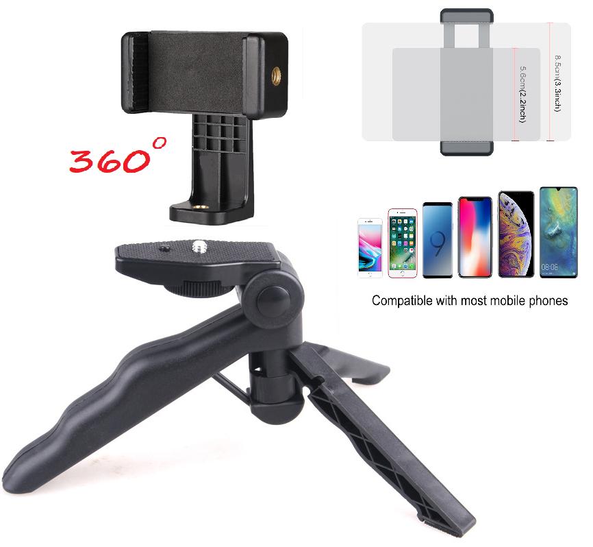 ⚡⚡ [HOT SALE] Chân đế mini kiêm thiết bị ổn định cầm tay HANDGRIP cho máy ảnh và điện thoại + KÈM 1 GIÁ ĐỠ ĐIỆN THOẠI XOAY 360 FUNO
