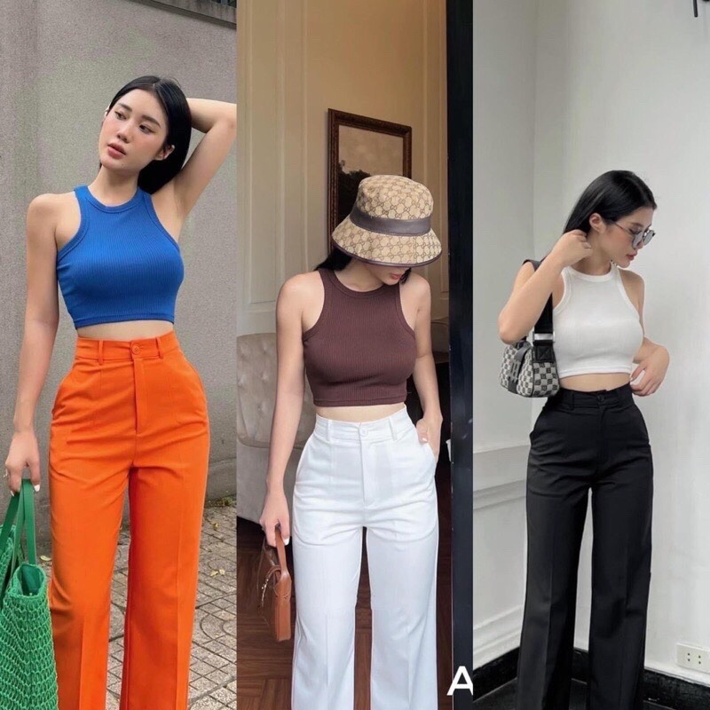 Áo Ba Lỗ Croptop Nữ - Áo Thun Ba Lỗ Dáng Ôm Sát Body Chất Thun Tăm Mềm Mại Thoáng Mát - Hoàn Hàng Miễn Phí - 1N