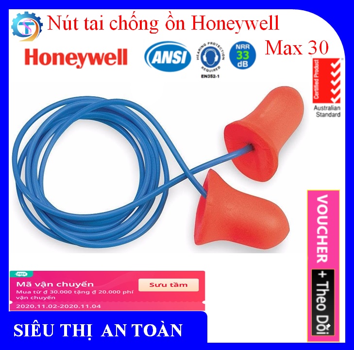 Nút tai chống ồn Honeywell Max 30 cao cấp - Hàng Chính Hãng