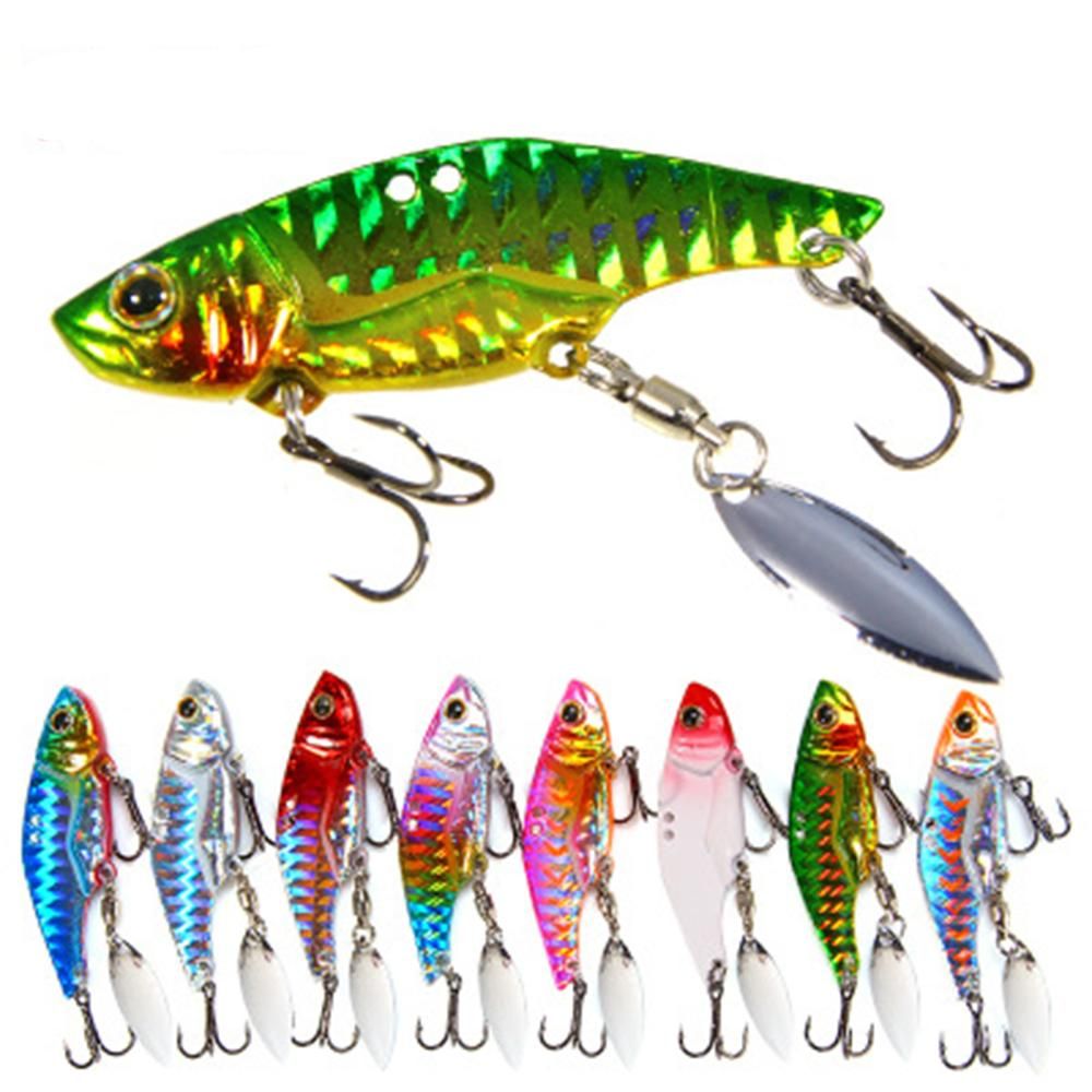YONGJ Nóng bức Rung động sống động Spinning Baits 12g 16g Mắt 3D Mồi câu