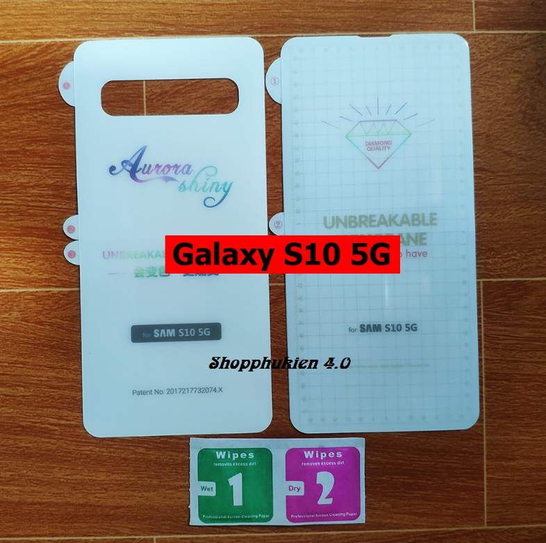 Dán PPF full mặt trước và Sau cho SamSung Galaxy S10 5G chống xước