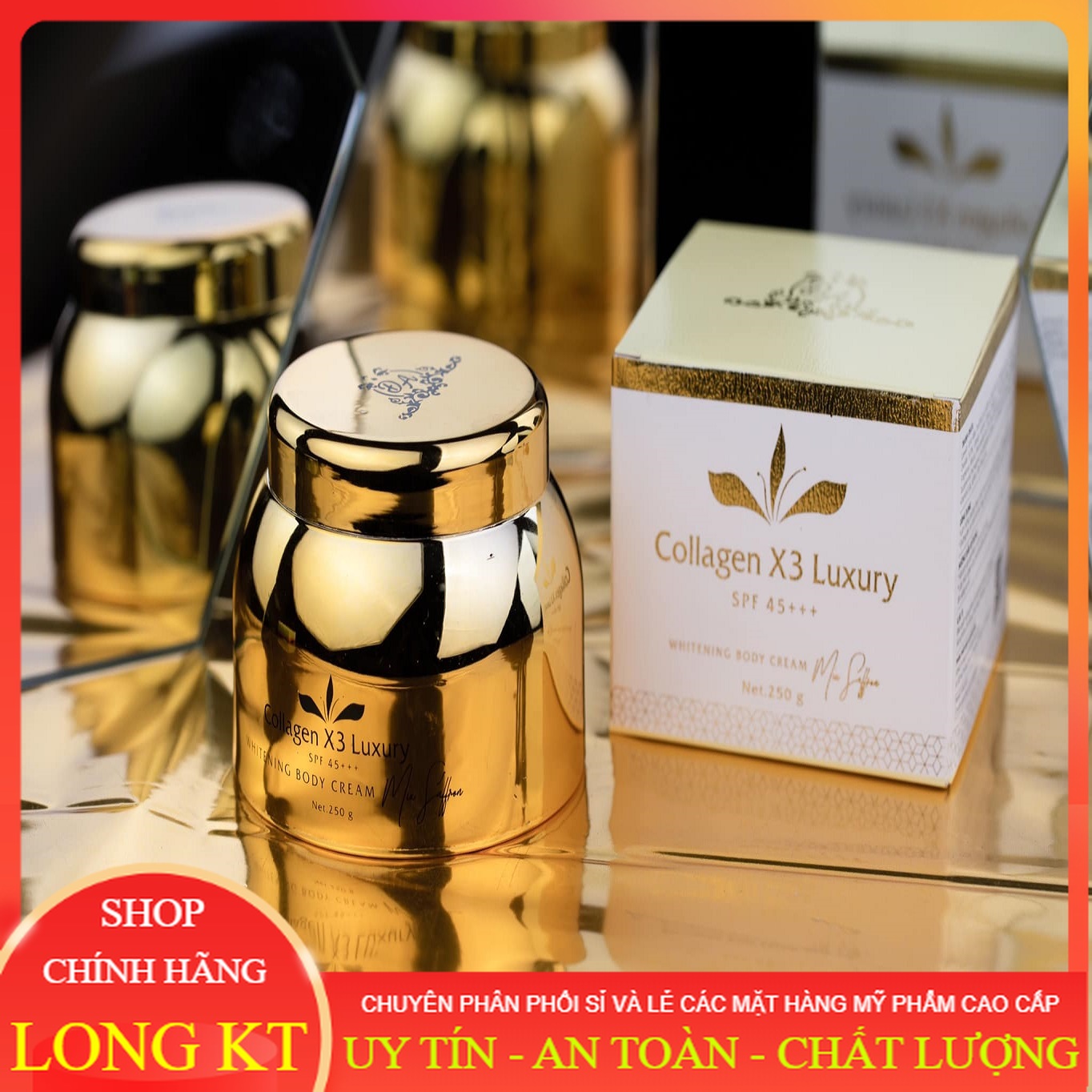 [Chính hãng ] Kem dưỡng trắng body Kem dưỡng trắng da Body Collagen X3 Luxury Đông Anh chính hãng