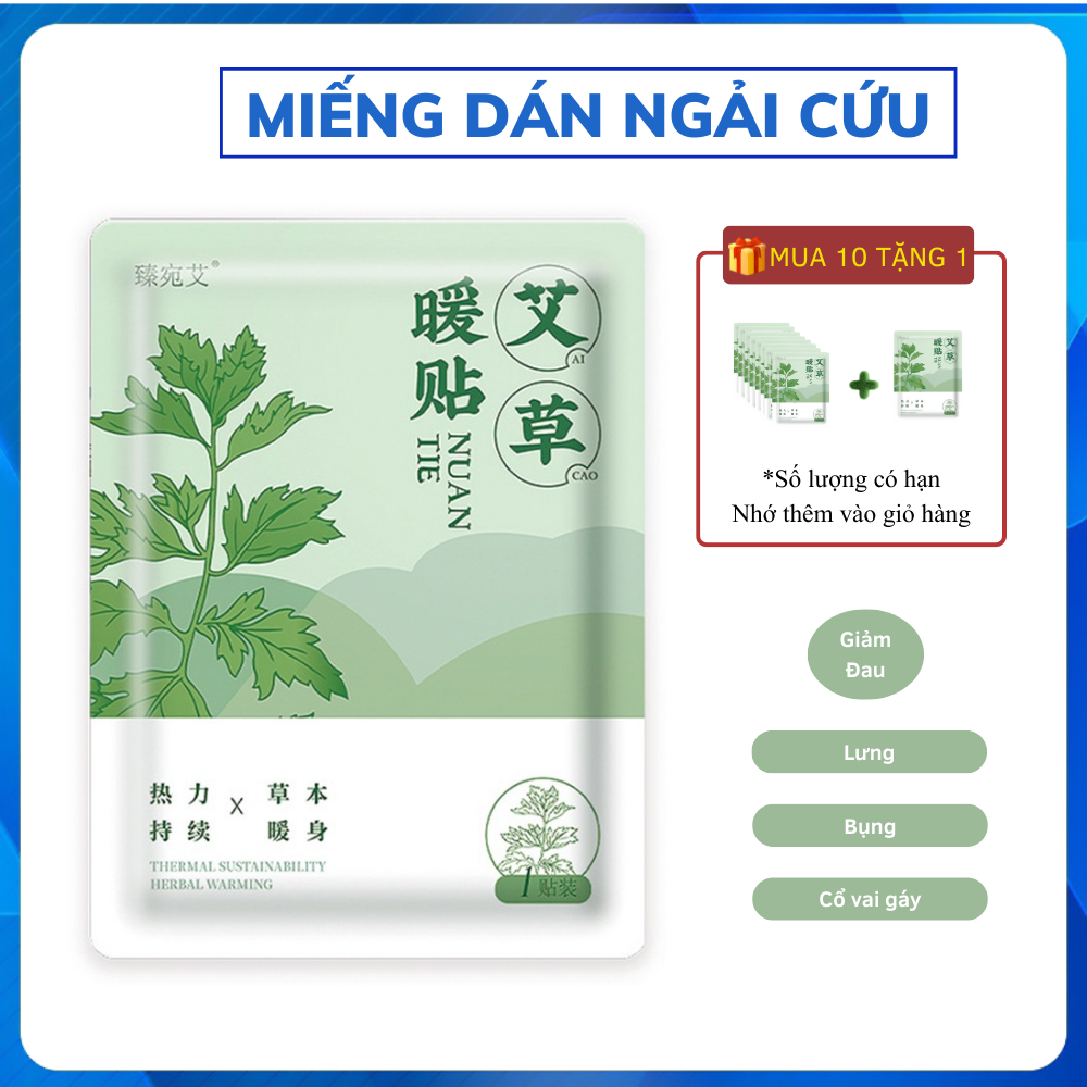 Miếng dán ngải cứu giảm đau bụng kinh bằng thảo dược miếng dán giữ ấm bụng ngày đèn đỏ cho chị em phụ nữ