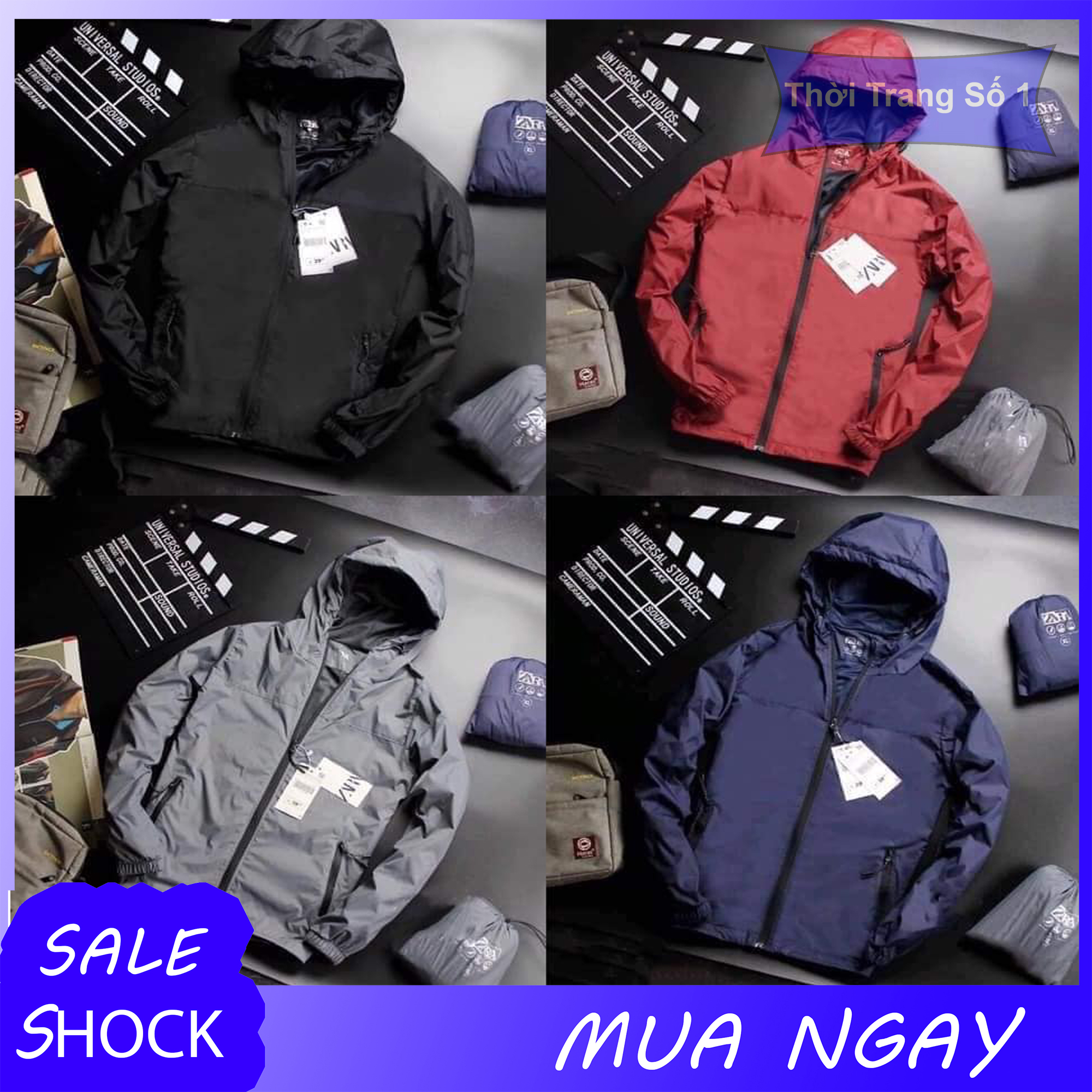 Áo Gió Thể Thao 2 Lớp Chống Nước Chống Nắng, Siêu Thoáng, Phù Hợp Nam & Nữ