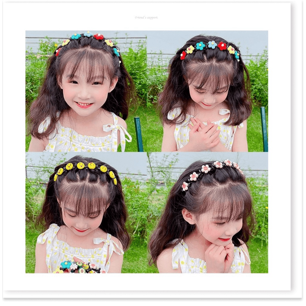 Bờm Kẹp Tóc Hàn Quốc Cho Bé 🍀 FREE SHIP 🍀 Có Đính Hoa Quả Siêu Cute Hot Nhất 2021