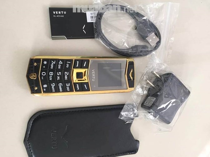 Điện Thoại Vertu Vetu A8 - 2 sim 2 sóng - Thiết kế lưng ngựa cao cấp, Loa to sóng khỏe, Đầy đủ pin sạc tặng kèm bao da - Bảo hành 12 tháng