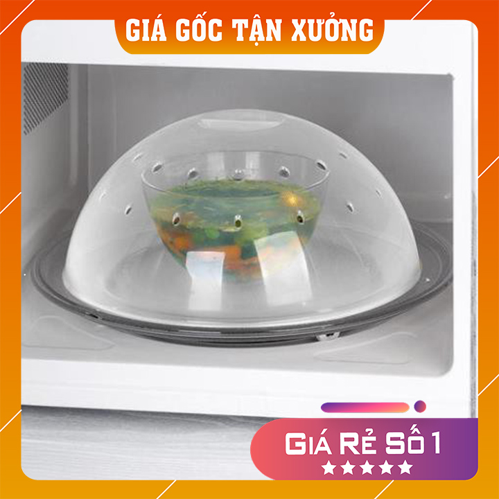 Nắp úp lò vi sóng Tashuan TS-3406 nắp nhựa đậy thức ăn lò vi sóng giữ vệ sinh cho lò vi sóng chất liệu nhựa dành cho công nghiệp thực phẩm an toàn cho người dùng đường kính 27cm - Gia dụng Hân Hân