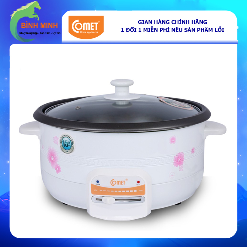 Nồi Lẩu Điện Comet CM7731 3.5 Lít - Hàng Chính Hãng (Bảo Hành 12 Tháng) - Giao màu ngẫu nhiên