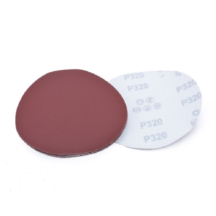 [HCM]Hộp 100 nhám đĩa 5 inch 125mm số 320 grit đế lông dán