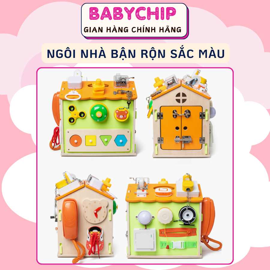 Đồ chơi bận rộn montessori kích thích khả năng vận động, phát triển tư duy cho bé