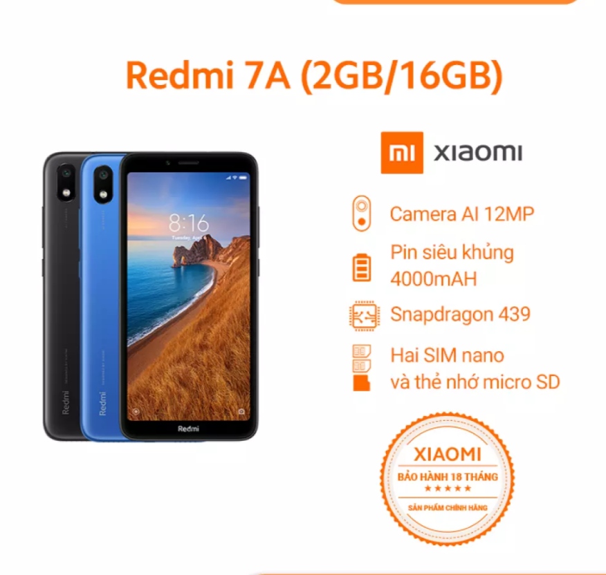 Điện thoại Xiaomi Redmi 7A