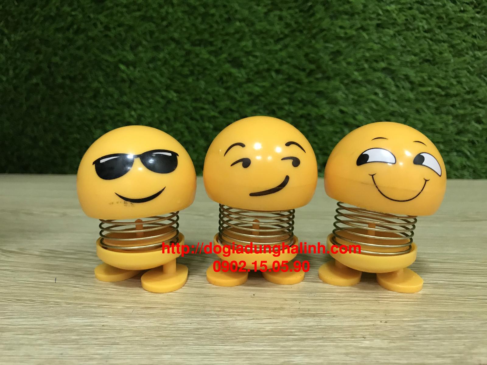 Combo 3 Thú nhún lò xo Emoji, Thú nhún oto, Thú nhún đồ chơi