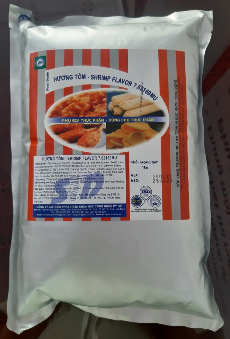 1kg hương tôm dạng bột - hương liệu thực phẩm
