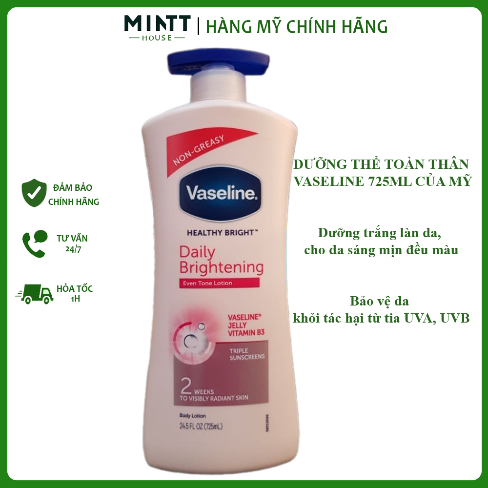Sữa dưỡng thể sáng da Vaselin 725ml