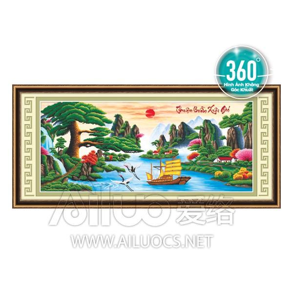 Tranh đính đá phong cảnh thuận buồm xuôi gió 77286