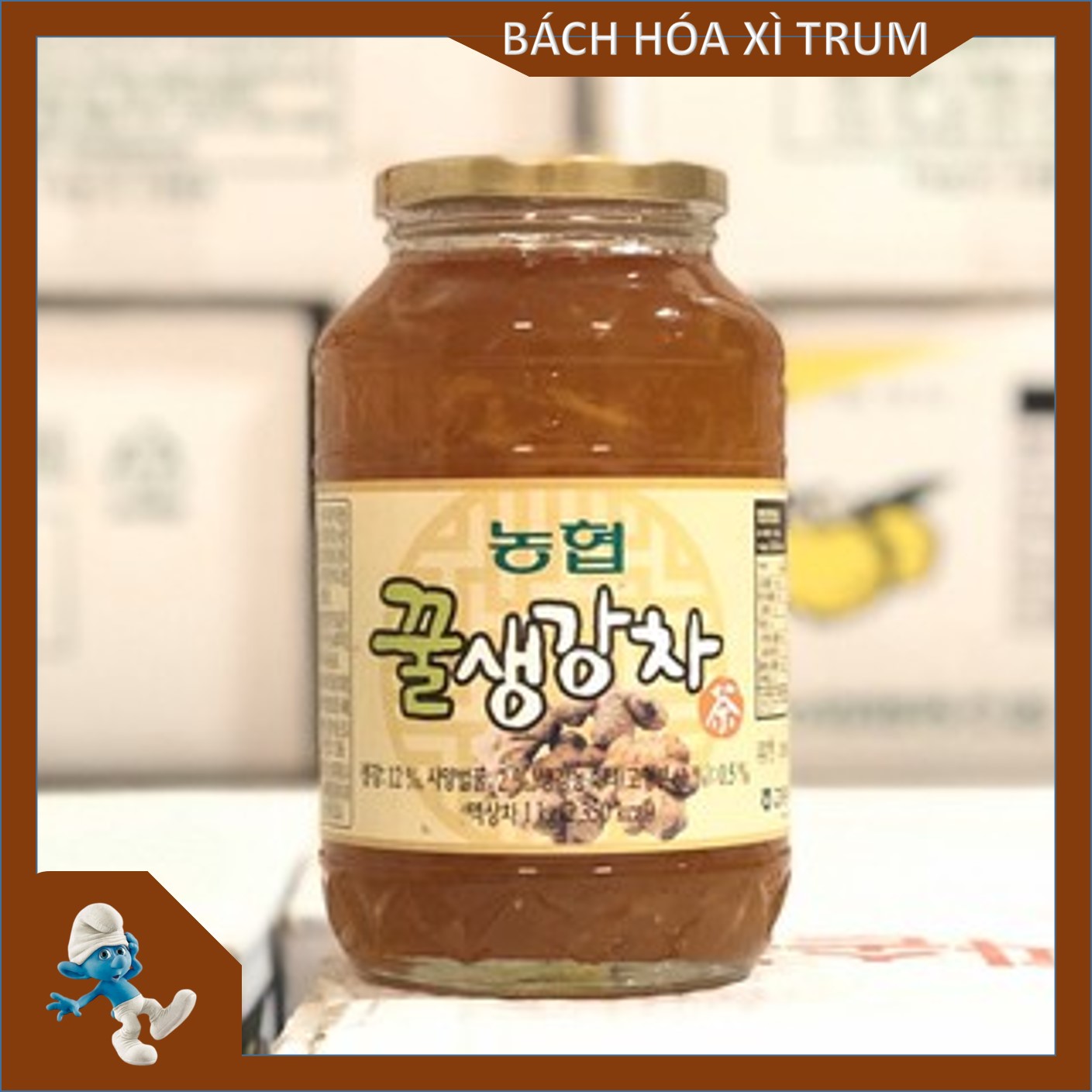 [HCM]Mật ong gừng hàn quốc - Hộp 1kg - Chống vi khuẩn tăng cường hệ miễn dịch và hỗ trợ giảm cân...